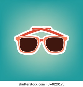 Sunglasses Icon. Vector Illustration