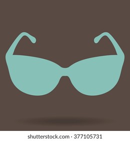 Sunglasses icon, vector illustration
