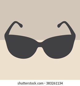 Sunglasses icon, vector illustration