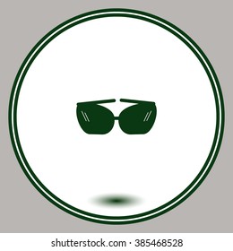 Sunglasses icon, vector illustration