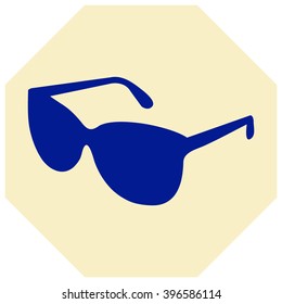 Sunglasses icon, vector illustration 