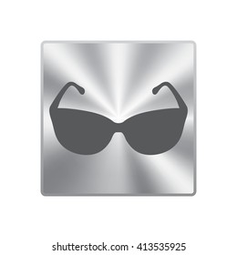 Sunglasses icon, vector illustration