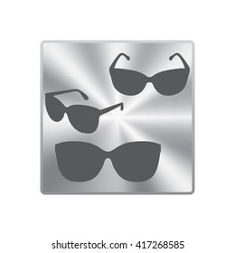Sunglasses icon, vector illustration