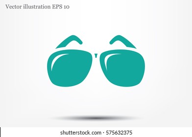 sunglasses icon vector illustration .