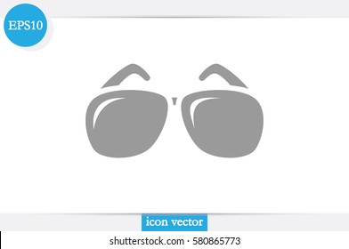 sunglasses icon vector illustration .