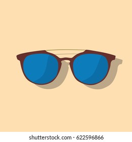 Sunglasses icon, vector illustration design. Glasses collection.