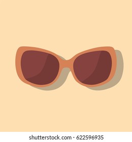Sunglasses icon, vector illustration design. Glasses collection.