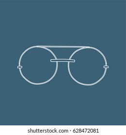 Sunglasses icon, vector illustration design. Glasses collection.