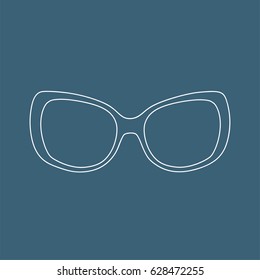 Sunglasses icon, vector illustration design. Glasses collection.