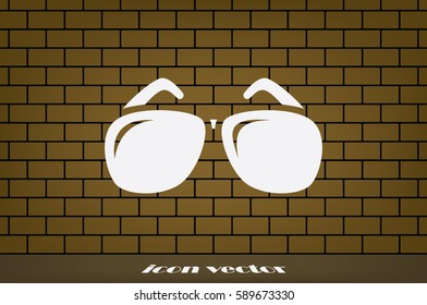 sunglasses icon vector illustration eps10