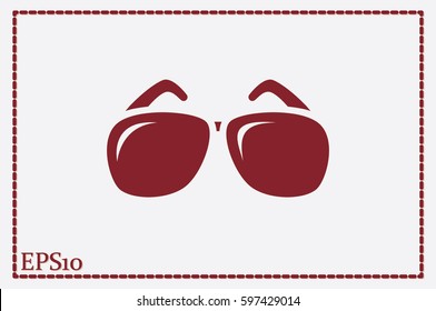 sunglasses icon vector illustration eps10