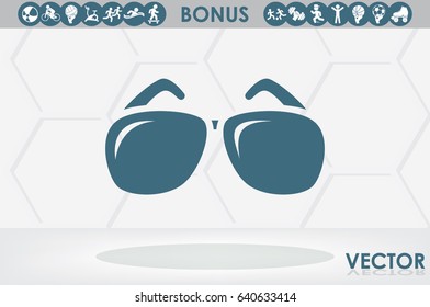 sunglasses icon vector illustration eps10