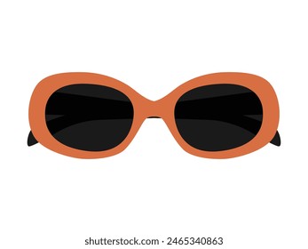 Sunglasses icon vector illustration. Fashion glasses frame. Travel personal accessory