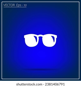 Sunglasses icon vector illustration. flat vector