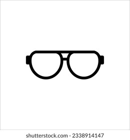 Ilustración vectorial de icono de gafas de sol aislada en fondo blanco
