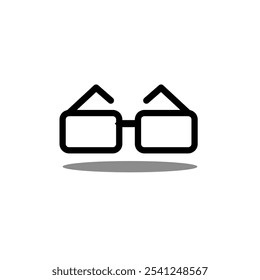 sunglasses icon vector illustration on black and white background