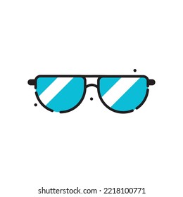 sunglasses icon vector image white background