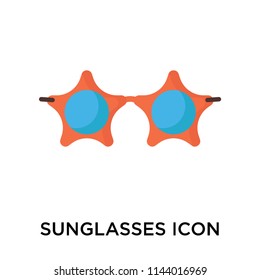 Sunglasses icon vector isolated on white background for your web and mobile app design, Sunglasses logo concept