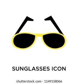 Sunglasses icon vector isolated on white background for your web and mobile app design, Sunglasses logo concept