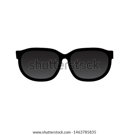 Sunglasses icon vector isolated on white background