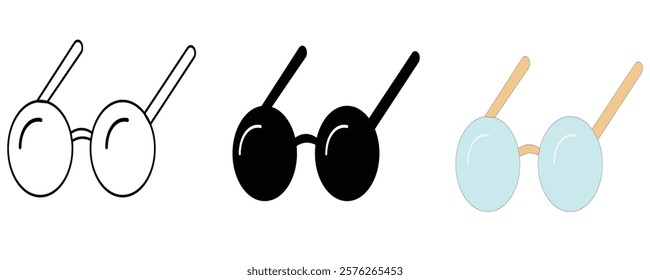  Sunglasses Icon Vector set Images