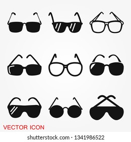 Sunglasses Icon vector sign symbol for design