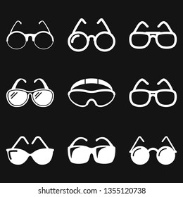Sunglasses Icon vector sign symbol for design