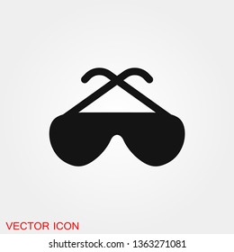 Sunglasses Icon vector sign symbol for design