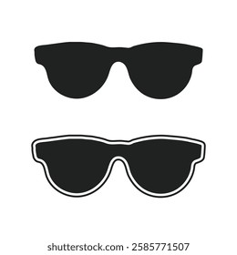 Sunglasses icon vector. Simple sunglasses sign