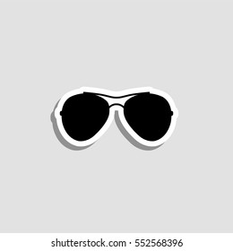 Sunglasses  icon - vector  sticker