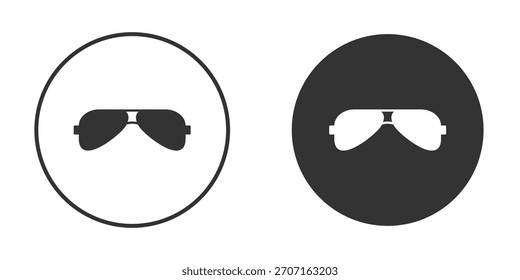 Icono de las gafas de sol para el diseño del Sitio web, logotipo para el Web y los App.