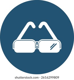   Sunglasses illustration with isolated background