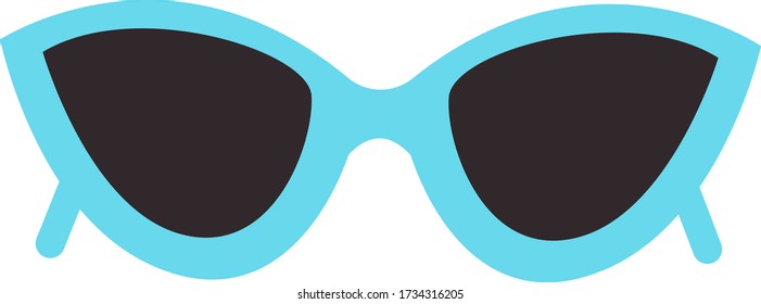 Sunglasses, illustration, vector on white background