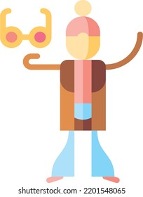 gafas de sol aislado elemento de diseño ilustración de stock. Vector de fondo blanco