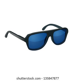 Sunglasses isolated on white background. EPS10 vector.