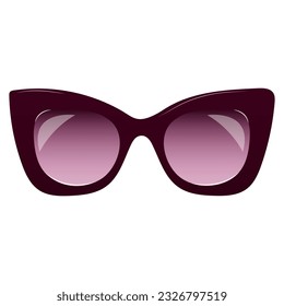 Sunglasses isolated on white background. Eye protection from the sun