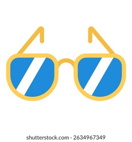Gafas de sol aisladas sobre fondo blanco