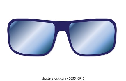 Sunglasses isolated on white background. Vector illustration.