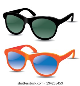 Sunglasses isolated on white. EPS 8 vector, grouped for easy editing. No open shapes or paths.