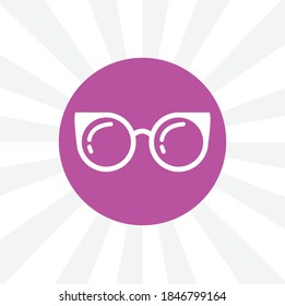 sunglasses isolated simple solid vector icon