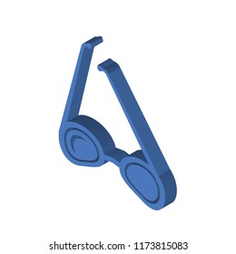 Sunglasses isometric left top view 3D icon