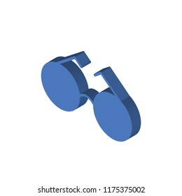 Sunglasses isometric left top view 3D icon