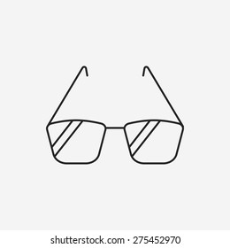 sunglasses line icon