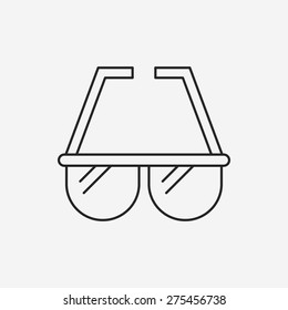 sunglasses line icon