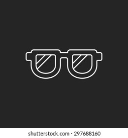 sunglasses line icon