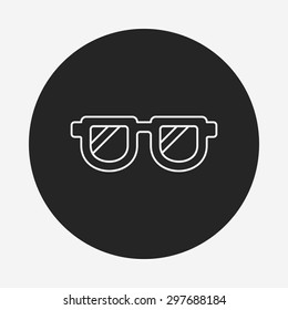 sunglasses line icon