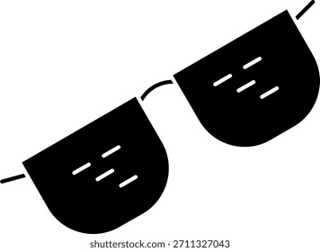 Gafas de sol Line Vector Icon Design