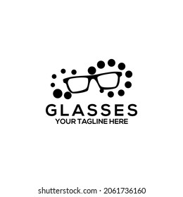 Sunglasses logo concept. Glasses logo template