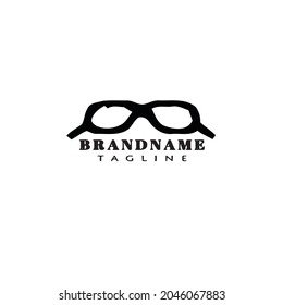 sunglasses logo icon design template black modern vector cute