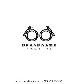diseño de icono de gafas de sol vectores negro moderno